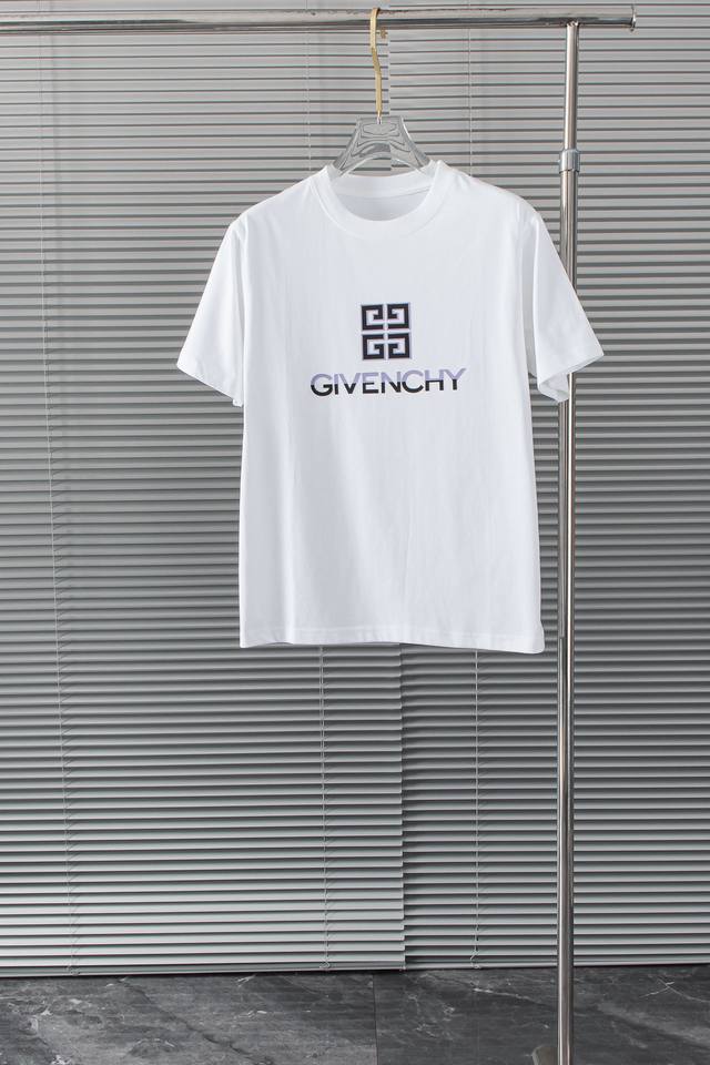 New# G1 Gi*Enchy 2024Ss圆领短袖t恤 客供进口100%棉面料 以天然植物纤维提炼出来 手感柔软 穿着舒适 完全不易有刺激皮肤 这样的面料吸